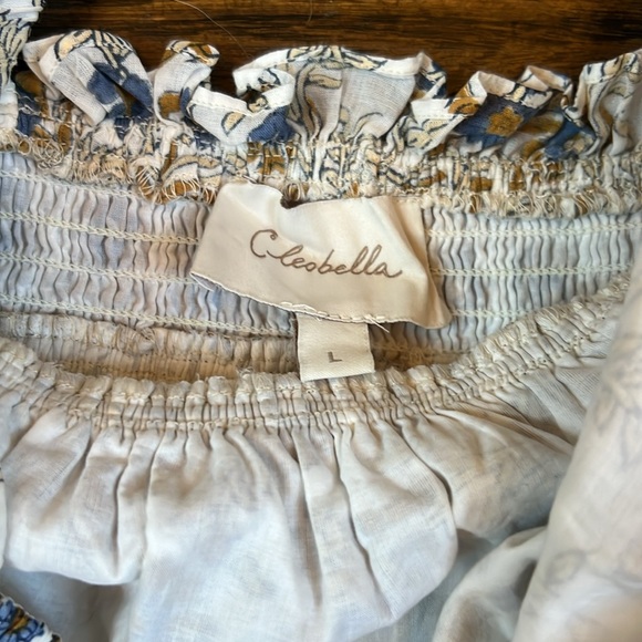 Cleobella Aria Mini Dress in Floral  Polka Dot Block Size Large - Picture 5 of 8